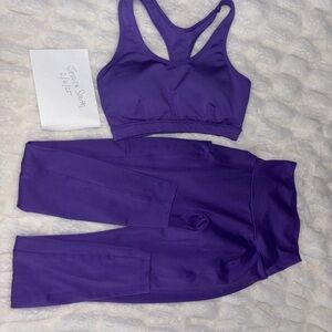 Bombshell Sportswear Skullcrusher SET Pocket Leggings Purple